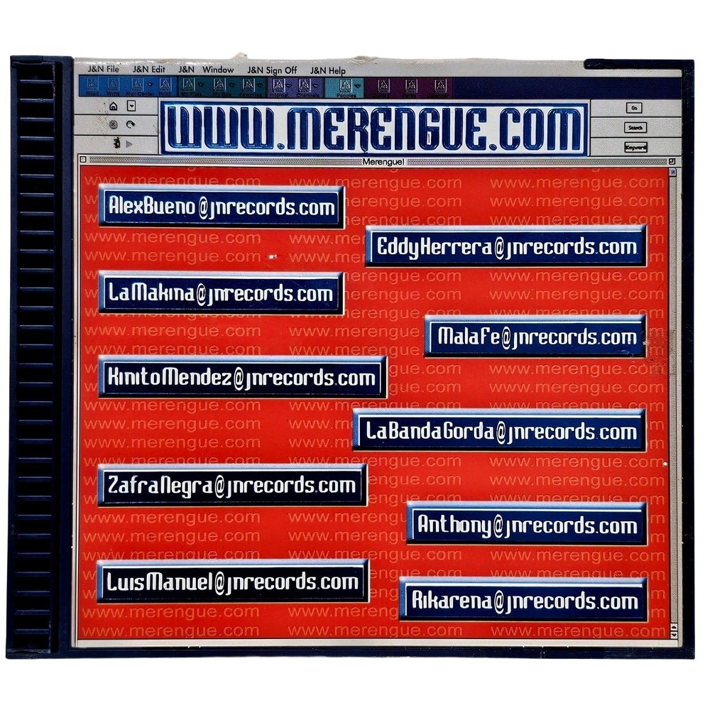 www.merengue.com J&N Records Various Artists CD Blue Red Latin Music JNK‎ 84413